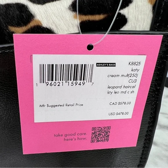 Kate Spade Katy Leopard Haircalf Medium Convertible Shoulder Bag & Crossbody